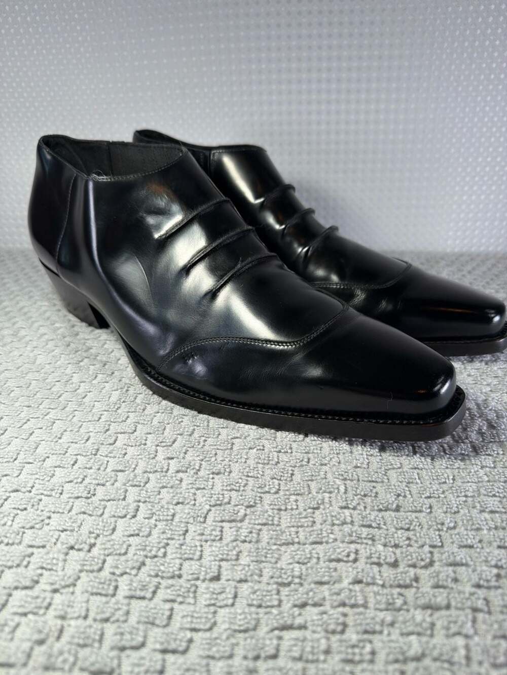 Givenchy Show Cowboy Leather Ankle Boots